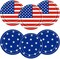 48PCS 4th of July Party Supplies, 9" Independence Day Disposable Paper Plates, Patriotic Party Plates Memorial Day Dinner Dessert Plates Red White Blue Dinnerware Tableware